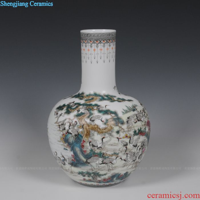"Four fashion" five NiuTu porcelain of jingdezhen ceramics painting decoration decoration home decoration arts and crafts