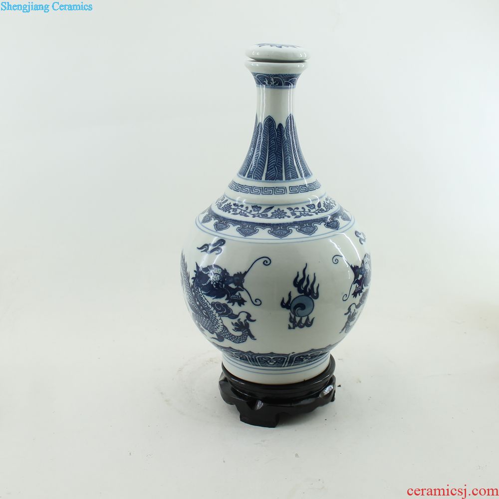 Five good big just 100 jins of jingdezhen ceramic jars jar sealed cans autumn lotus handmade