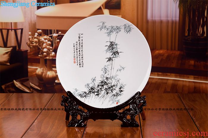 Jingdezhen ceramic blue on the new Chinese style restoring ancient ways furnishing articles imitation antique hand-painted zen vase collection process