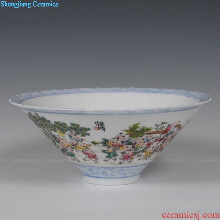 Jingdezhen ceramics hand-painted Chinese vase household adornment art crafts home sitting room adornment