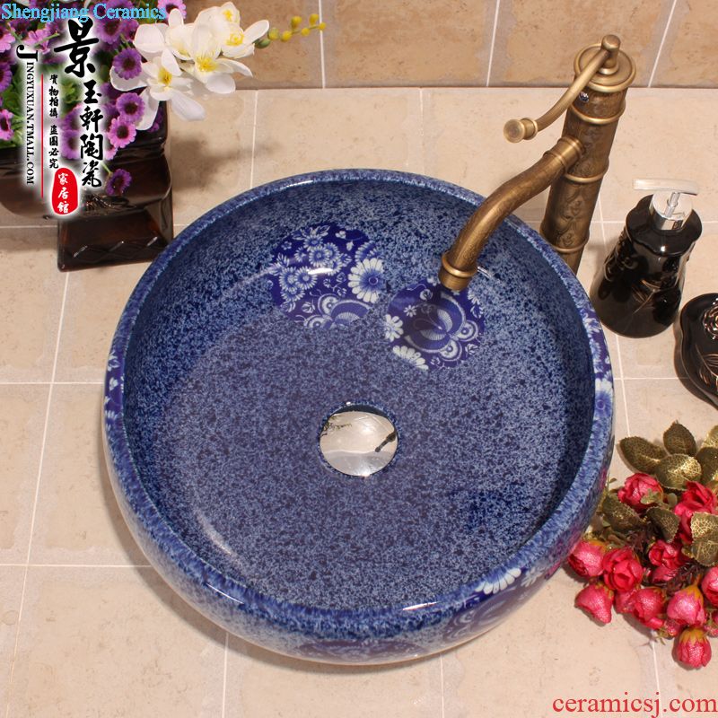Jingdezhen JingYuXuan ceramic wash basin stage basin sink art basin basin waist drum bar