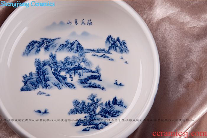 Jingdezhen ceramic POTS sub storage tanks large household adornment storage with cover pot rice caddy is received