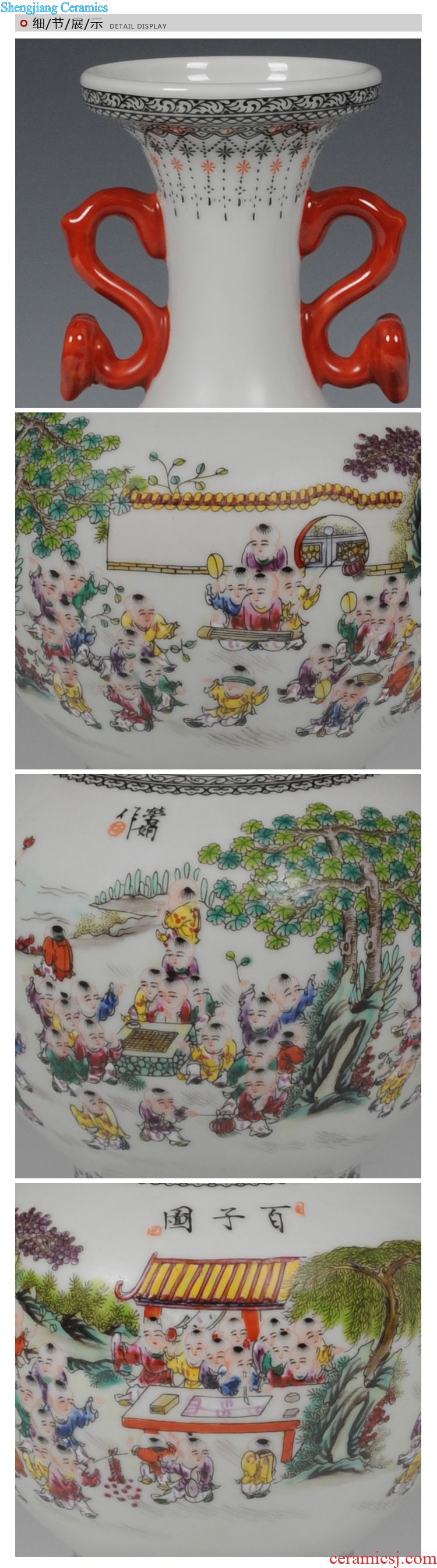 Jingdezhen ceramics office furnishing articles manually after cologne vase sitting room home decoration decoration vase