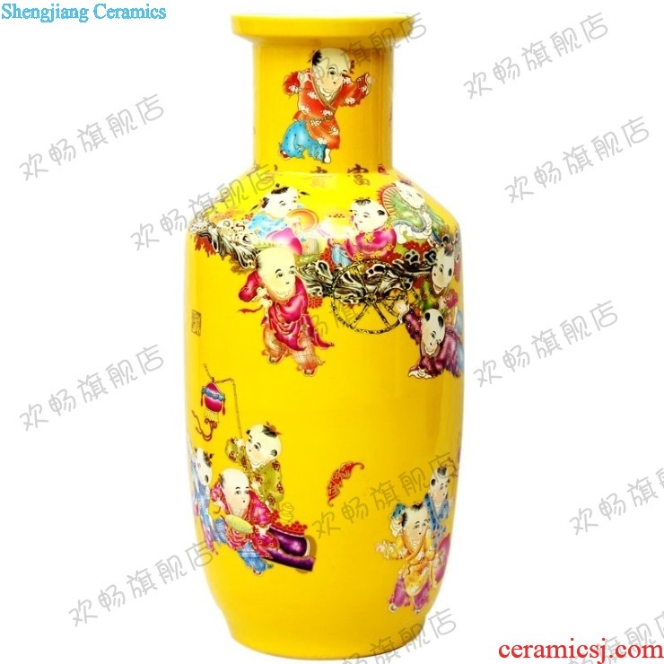 Z011 jingdezhen ceramic vase an outfit of large Chinese style living room home decoration TV ark adornment furnishing articles