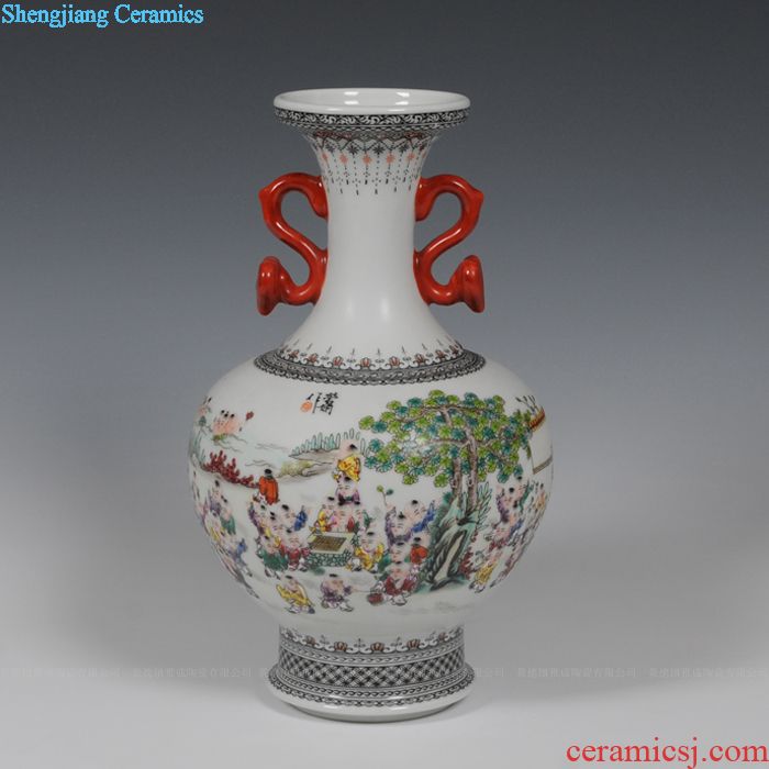 Jingdezhen ceramics office furnishing articles manually after cologne vase sitting room home decoration decoration vase