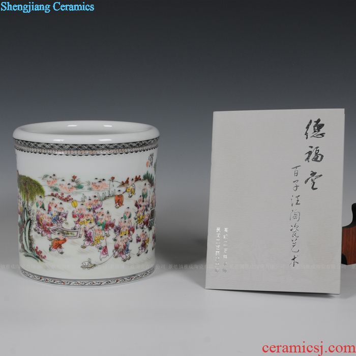 Jingdezhen ceramics hand-painted the ancient philosophers figure hat to bowl bowl cups Wang Rongjuan modern fashion household decoration