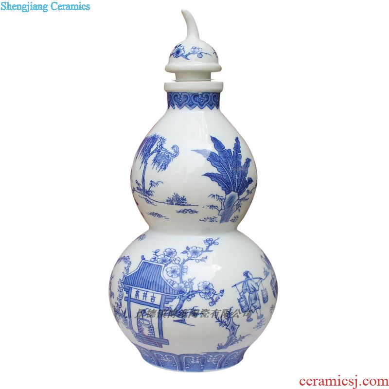 Five good big just 15 kg The bubble bottle hand-painted ceramic art collection bottle ceramic decorative vase