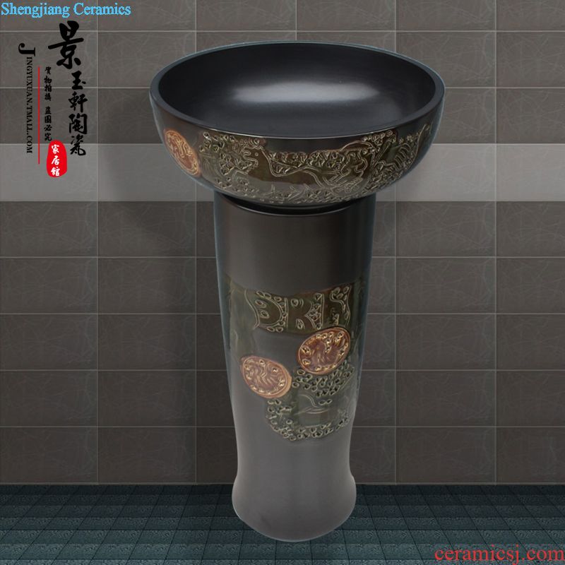 Jingdezhen JingYuXuan art basin parts hot and cold all the stage basin bibcock of brass