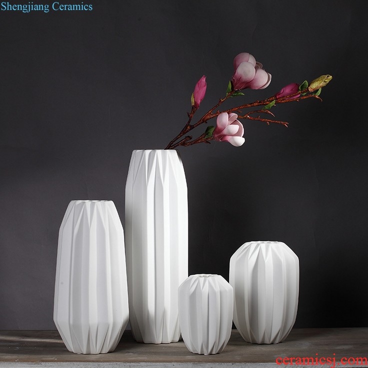 Jingdezhen ceramic vase furnishing articles dry flower arranging flowers large landing household adornment of contemporary sitting room simulation flower suits