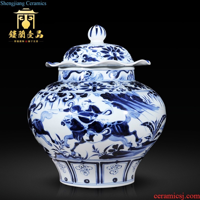 Jingdezhen ceramics hand-painted new Chinese vase snow home sitting room porch decoration as furnishing articles of handicraft