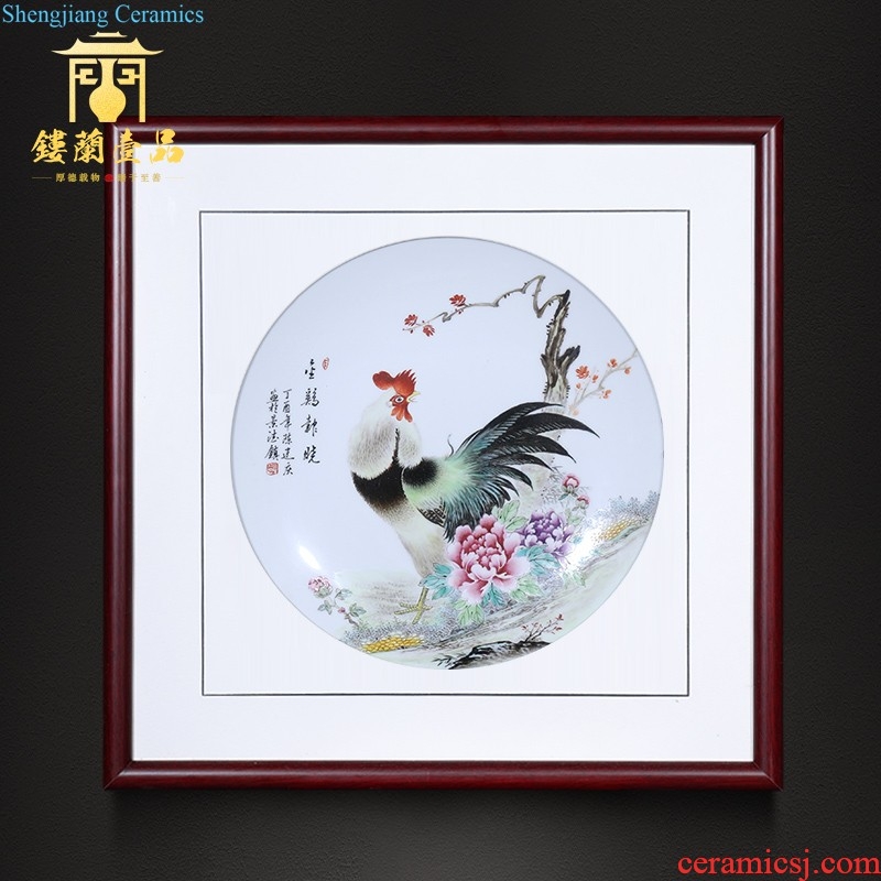 Jingdezhen ceramics painting in hand-painted powder enamel decoration alba sitting room of Chinese style household decorative furnishing articles