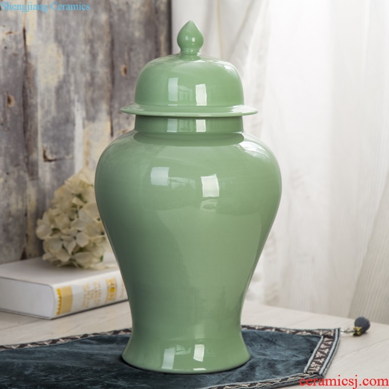 Jingdezhen ceramic vase furnishing articles sitting room of Chinese style three Yang kaitai rich ancient frame antique jun porcelain household ornaments