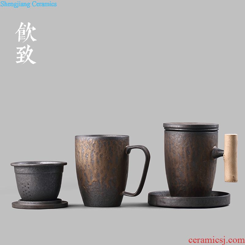 Drink to xuan wen hand-drawn series of tea to wash Creative water jar kung fu tea set household medium ceramic tea, after water washing