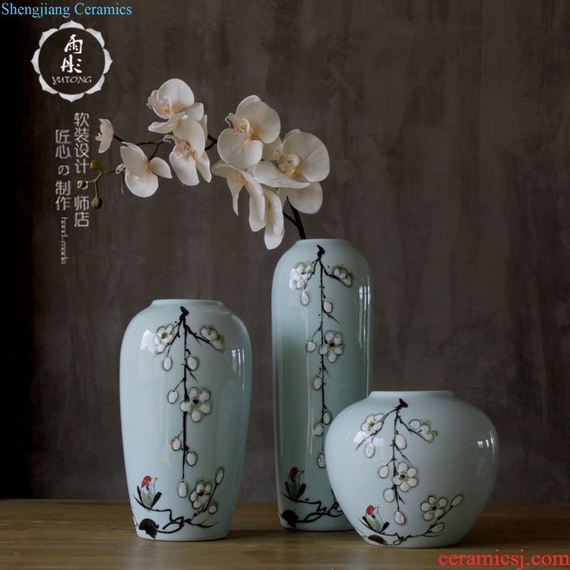 The wind restoring ancient ways beauty picturesque ceramic vases, ceramic furnishing articles Household act the role ofing is tasted furnishing articles ceramic vases, soft adornment