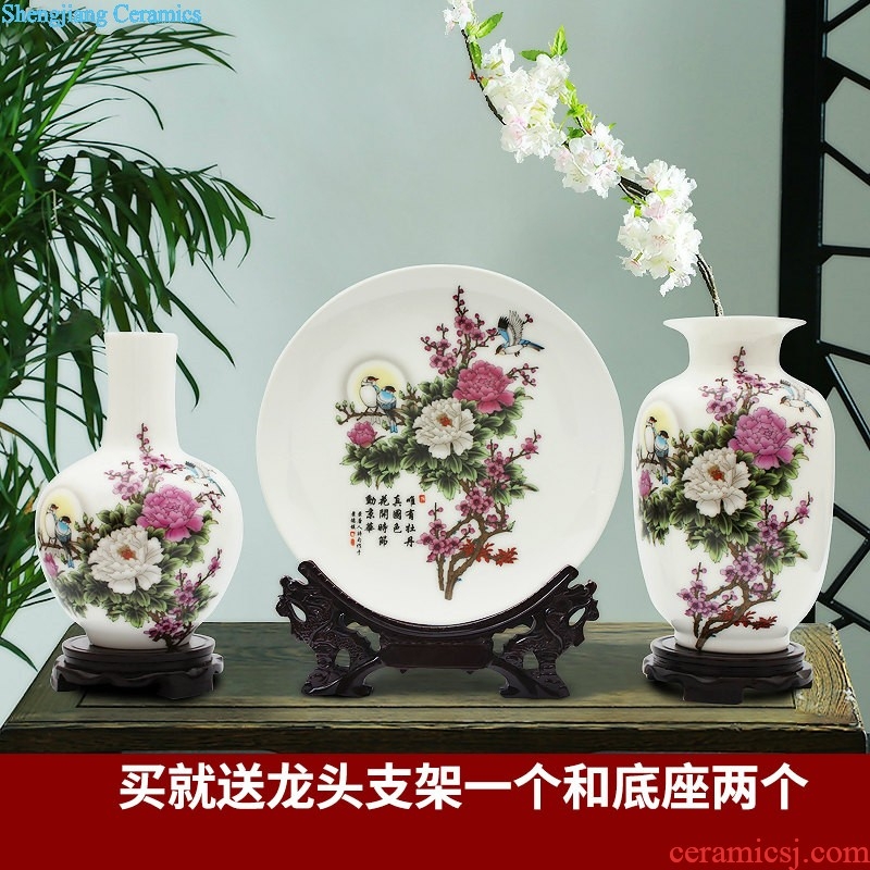 Jingdezhen ceramic vase furnishing articles sitting room flower arranging antique porcelain kiln little Chinese style household decorations arts and crafts