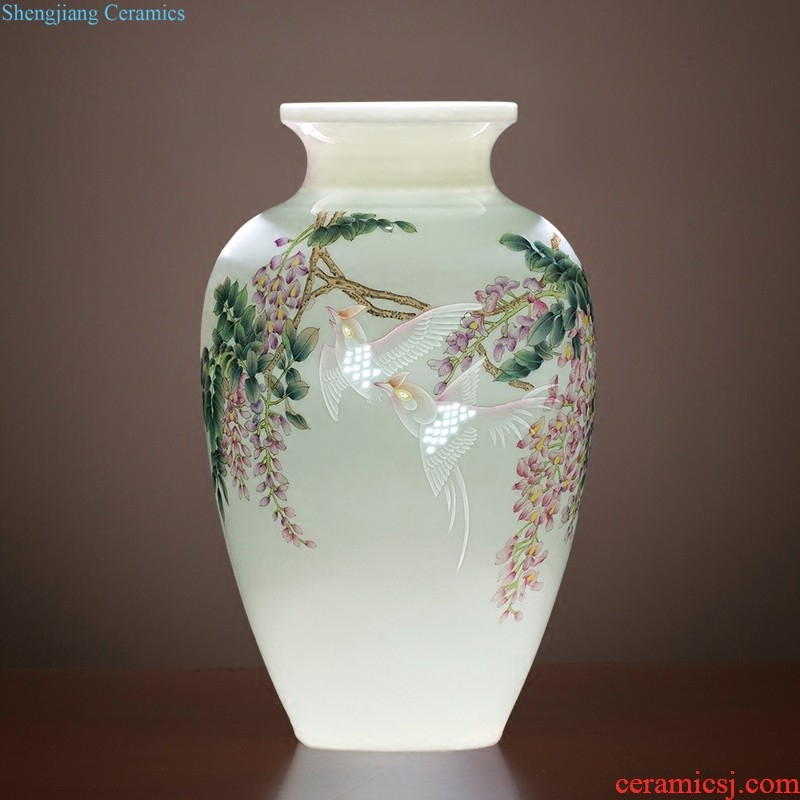 Cb122 jingdezhen ceramics floret bottle of flower arrangement of Chinese style home sitting room adornment ark TV ark furnishing articles