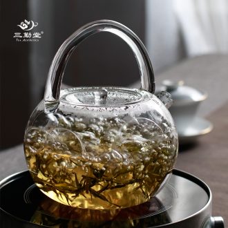 Three frequently little teapot suit A crack cup pot cup of jingdezhen ceramic tea set ST2034 portable travel