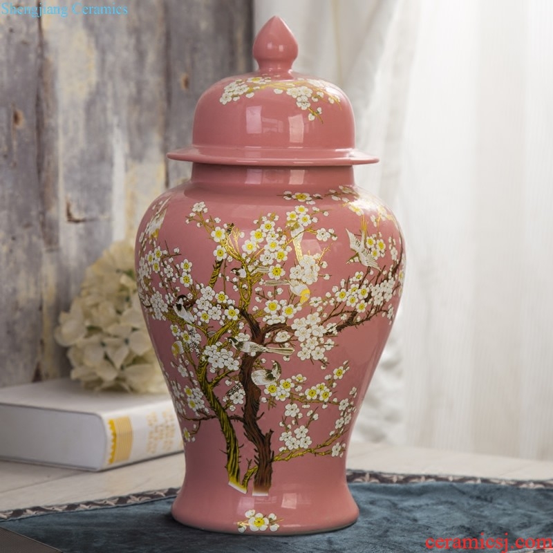 European ceramic vase furnishing articles sitting room flower POTS rich ancient frame American home wine household dry flower decoration