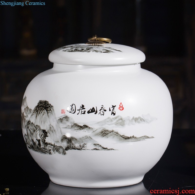 Jingdezhen ceramics China red vases, flower arrangement home sitting room small porcelain furnishing articles h1 wedding decorations