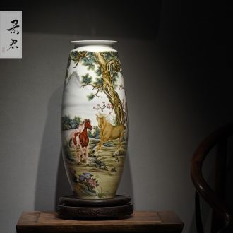 Jingdezhen porcelain hand-painted blue and white porcelain vases, furnishing articles home decoration