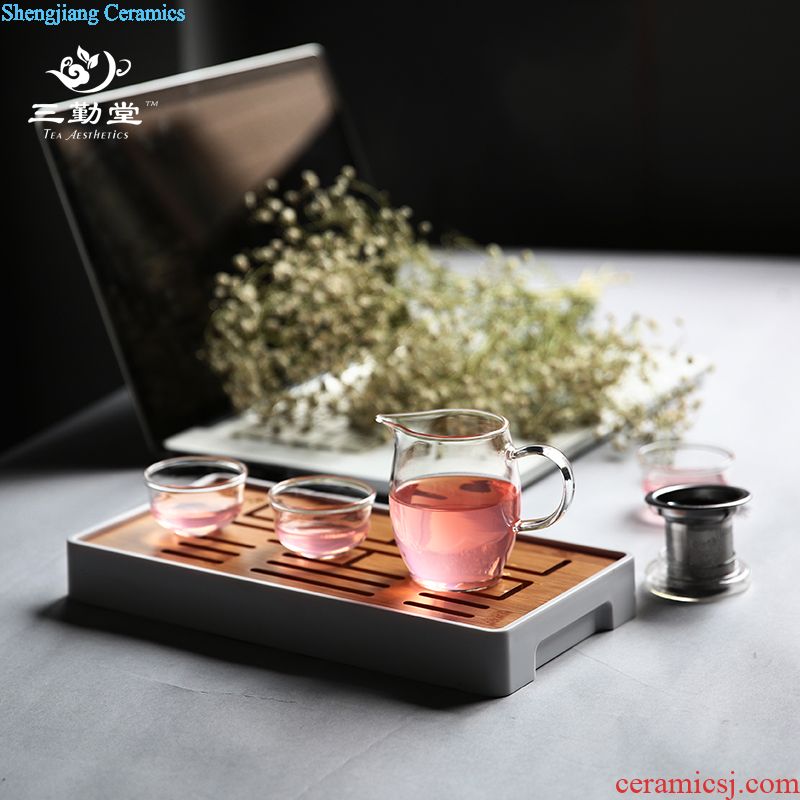 Three frequently don your kiln jingdezhen ceramic tea set on the teapot to keep tea S24006 household filter single pot
