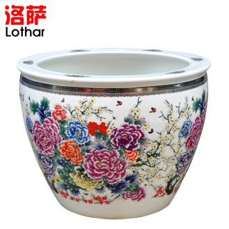 Lothar is a complete set of Chinese jingdezhen ceramics Huang Longwen liquor wine suits a small handleless wine cup wine bottle wine wine wine