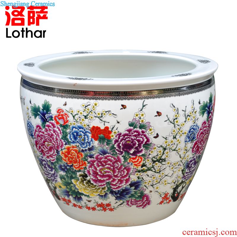 Lothar is a complete set of Chinese jingdezhen ceramics Huang Longwen liquor wine suits a small handleless wine cup wine bottle wine wine wine