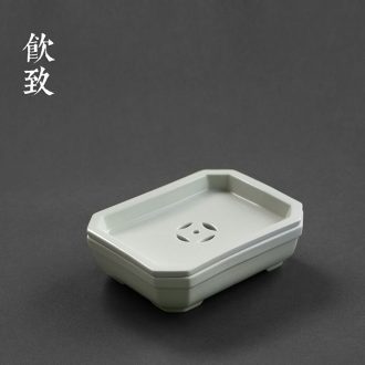 Drink to round celadon water tea tray dry plate tea sea ceramic pot of tea sets of kung fu tea tray