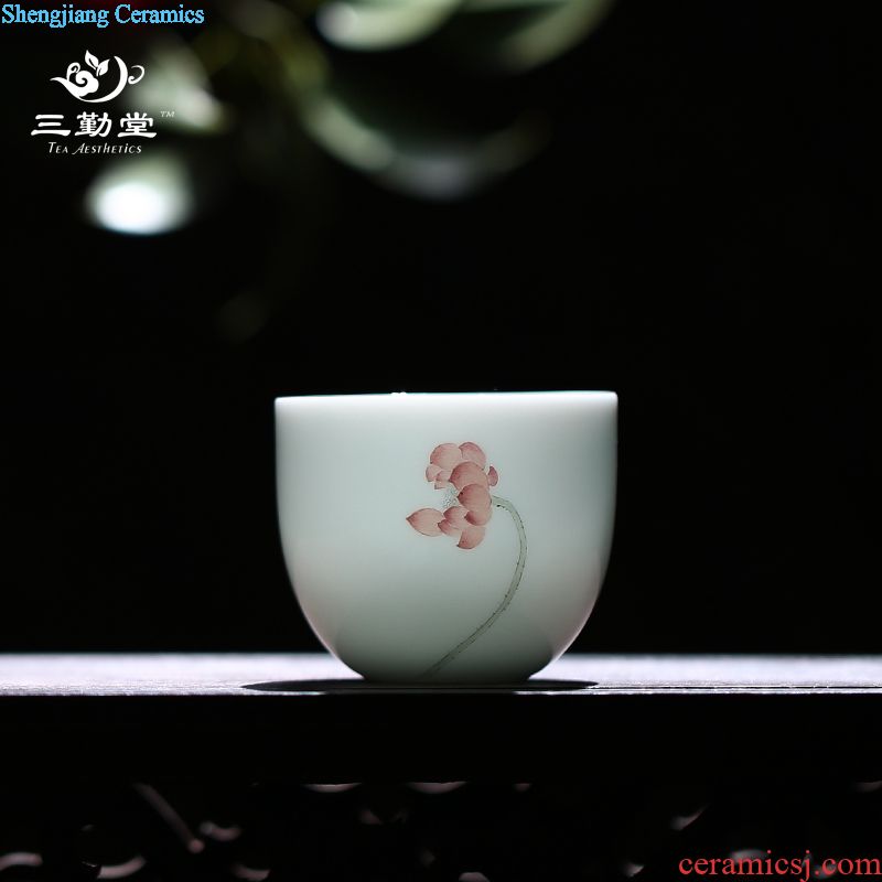 The three frequently kung fu jingdezhen ceramic cups manual hand-painted blue and white porcelain tea set small single cup S43010 sample tea cup