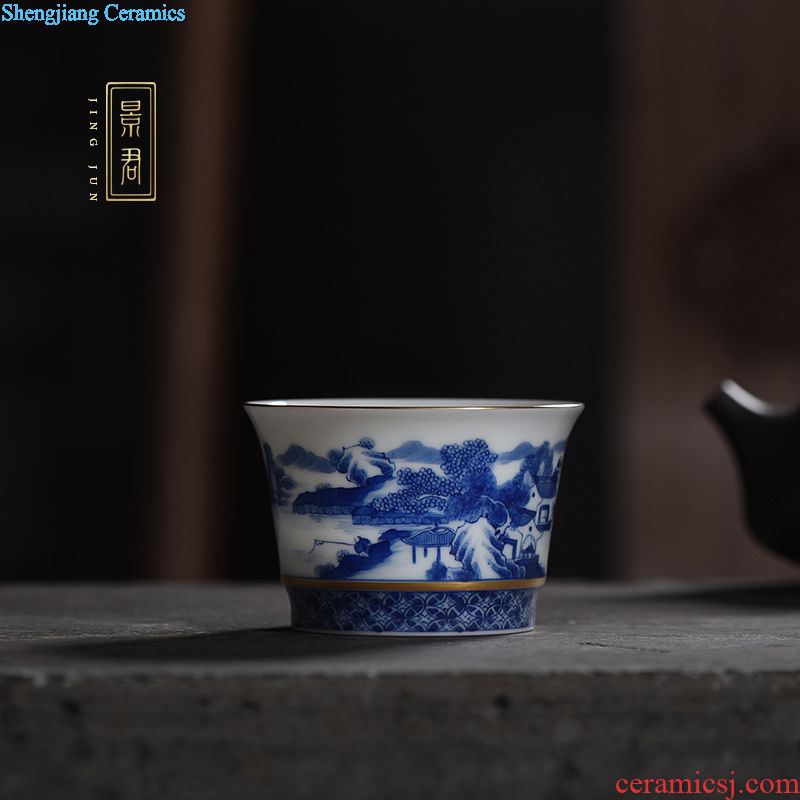 JingJun jingdezhen ceramic kung fu tea cups on your kiln kung fu tea master cup sample tea cup single cup