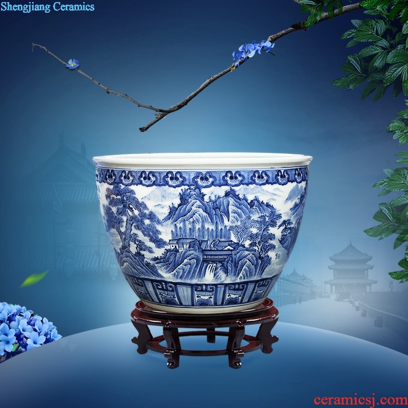 Jingdezhen ceramics zen three-piece floret bottle of flower arrangement, sitting room of Chinese style household decorations crafts