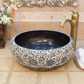 Jingdezhen JingYuXuan ceramic wash basin stage basin sink art basin basin green yulan small size 34