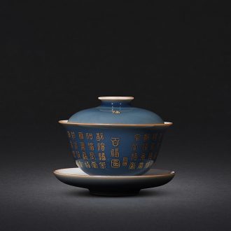 JingJun Jingdezhen ceramic blue all hand sample tea cup Kung fu tea cups master cup personal cup