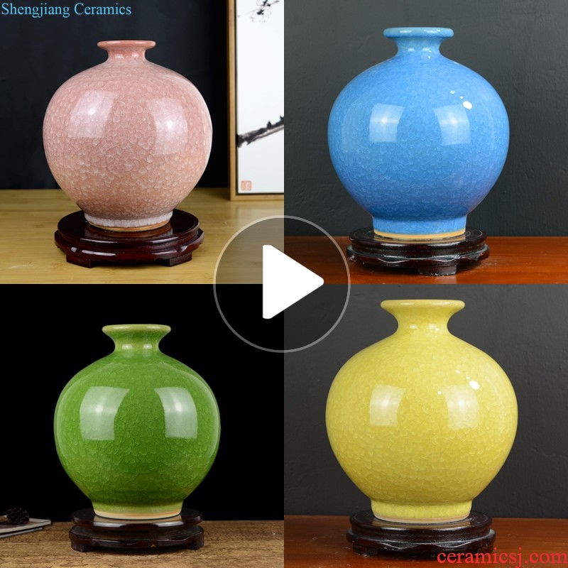 Jingdezhen ceramics longquan celadon vase furnishing articles home creative fashion handicrafts gourd sitting room adornment