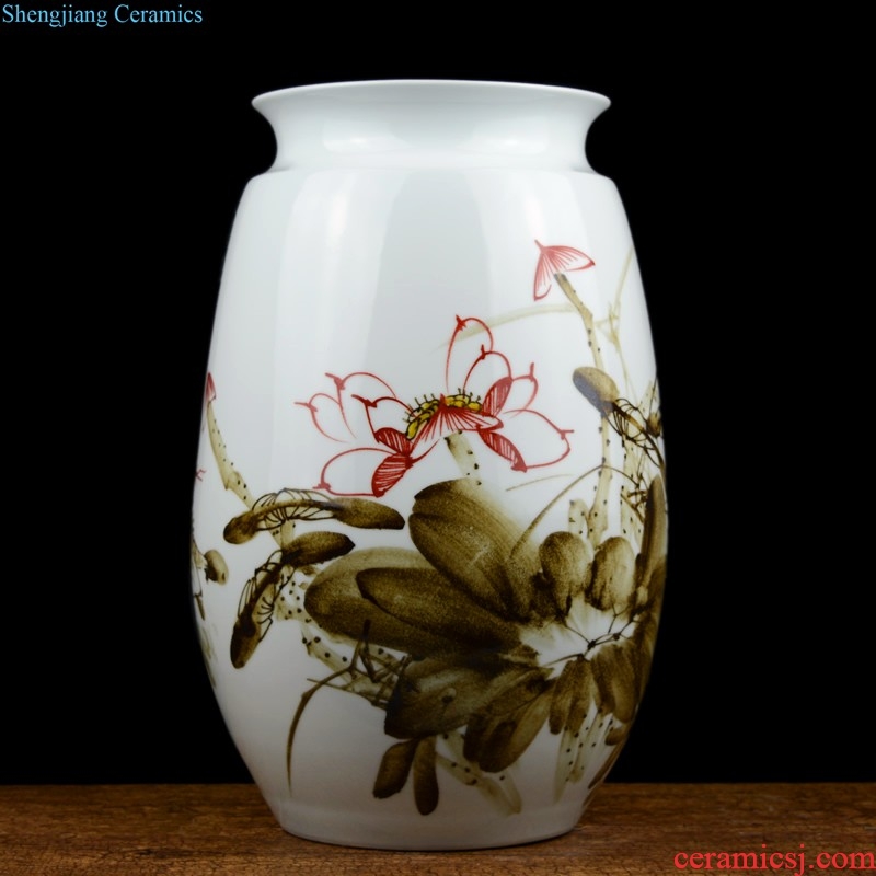 Jingdezhen ceramic kiln of large vase European sitting room hotel villa dry flower arranging flowers adornment furnishing articles