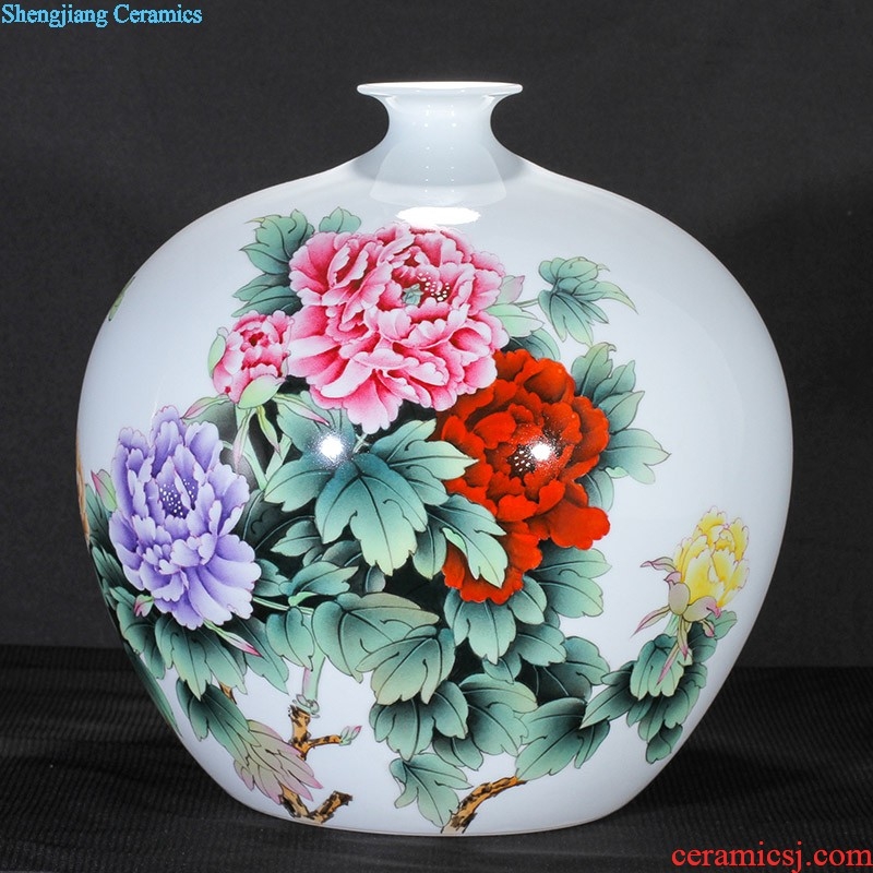 Contracted and contemporary big vase The sitting room TV ark furnishing articles Dried flower flower machine of Europe type restoring ancient ways home act the role ofing jingdezhen ceramics