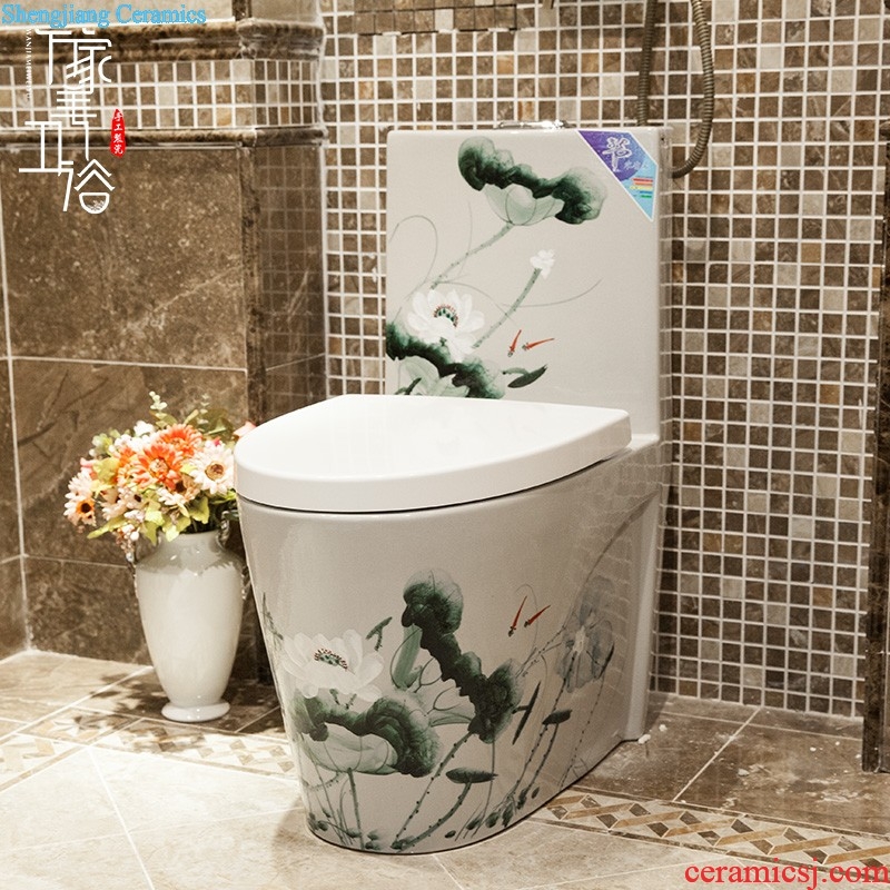 Stage basin elliptic toilet wash basin on the sink lavatory ceramic art basin basin of household