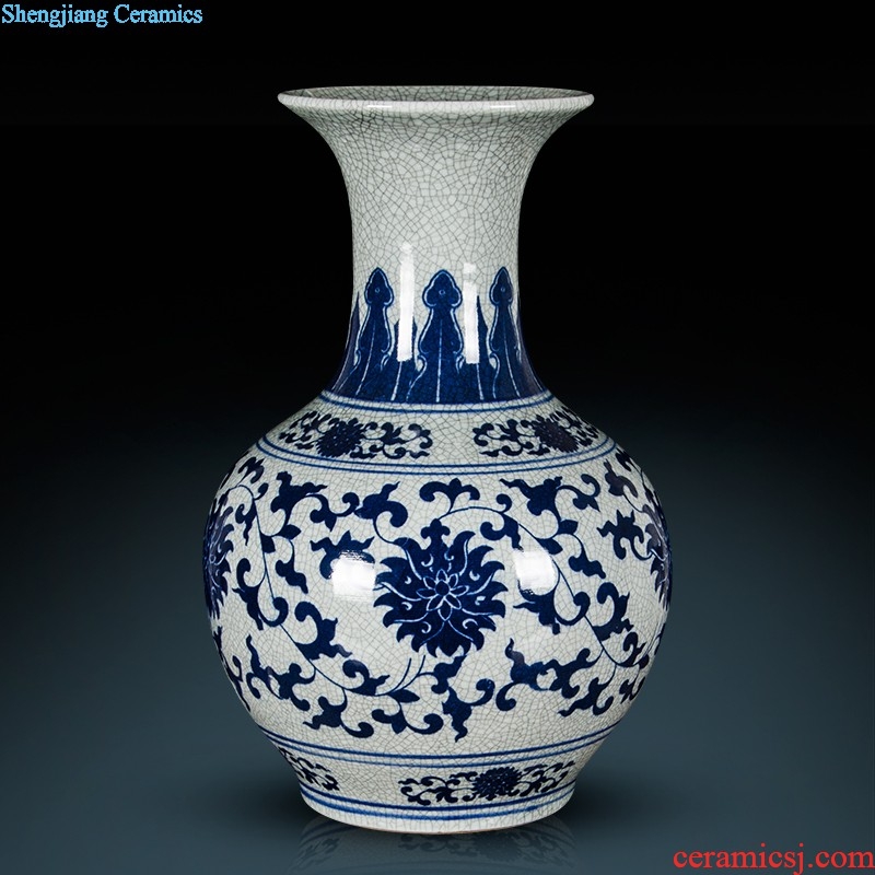 Aj207 jingdezhen ceramics European large vases, flower arranging TV ark adornment is placed large living room