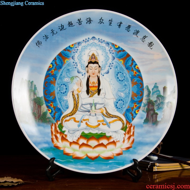 Hand-painted jinxiu blue and white porcelain is jingdezhen ceramics was sitting room of large vase villa furnishing articles opening gifts