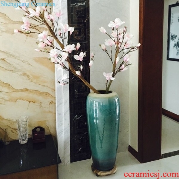 General European ceramic pot large American landing luxury HuaChu jar sample room hotel soft adornment is placed