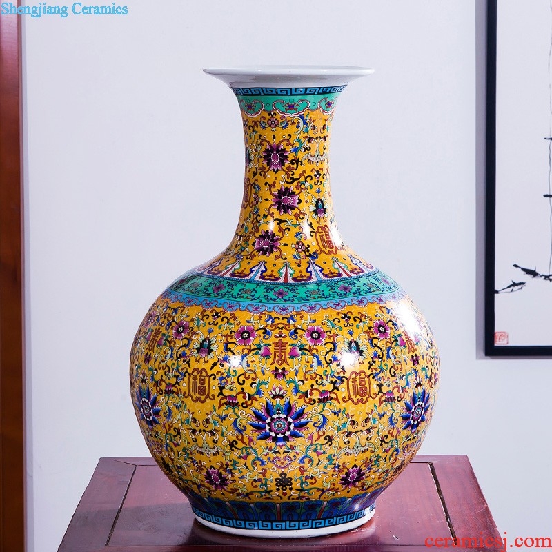 Archaize of jingdezhen ceramics kiln vases, flower arrangement of Chinese style white home sitting room ark adornment furnishing articles d7