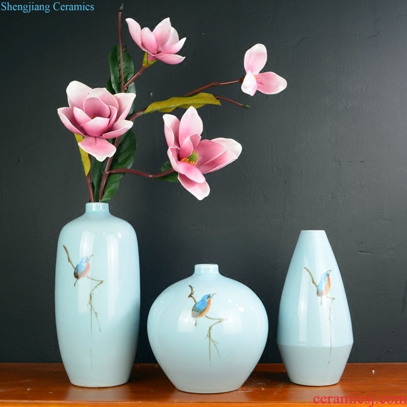 Jingdezhen ceramic vase restoring ancient ways furnishing articles of Chinese style living room dry flower arranging flowers home TV ark porcelain ornaments