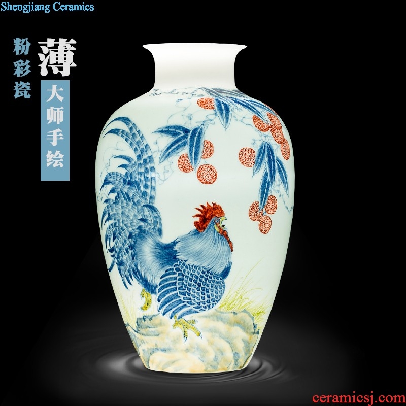 Hc - 093 jingdezhen ceramics vases, flower arranging bamboo seven sages in classical Chinese ancient frame sitting room adornment is placed