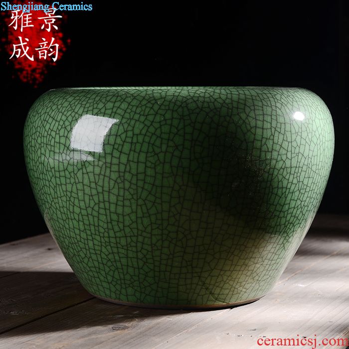 Jingdezhen ceramic manual pick flower vases, flower arranging furnishing articles household act the role ofing is tasted the sitting room porch decoration craft porcelain