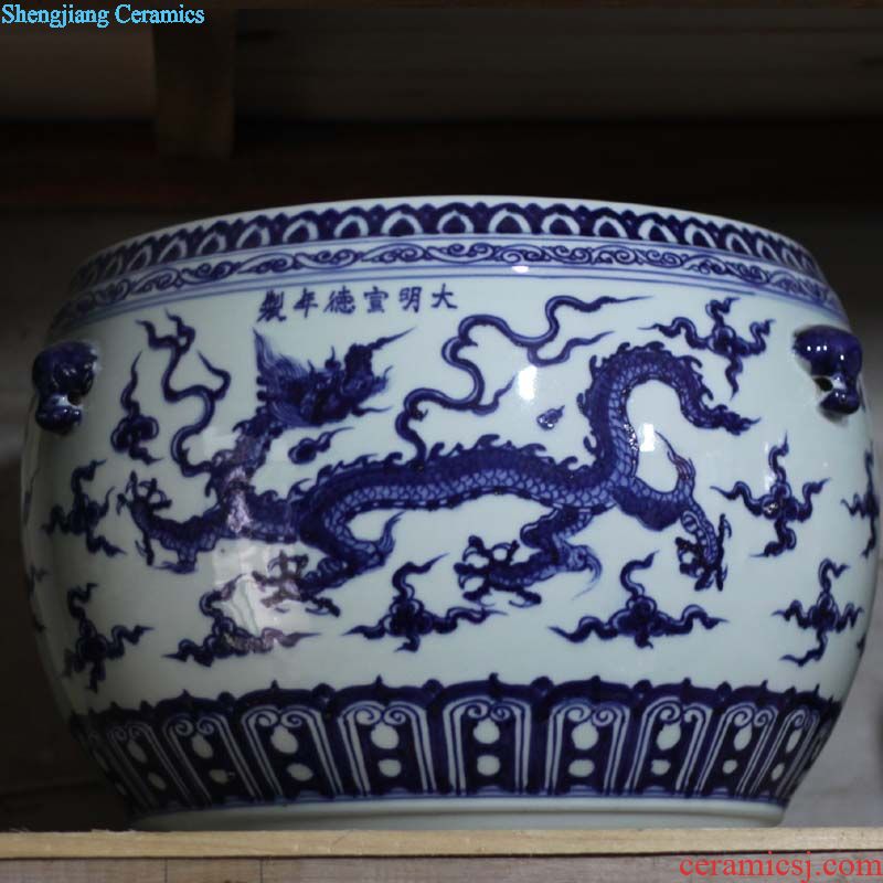 Jingdezhen kiln gem blue design big vase 65-80 cm high variable red sapphire blue vase
