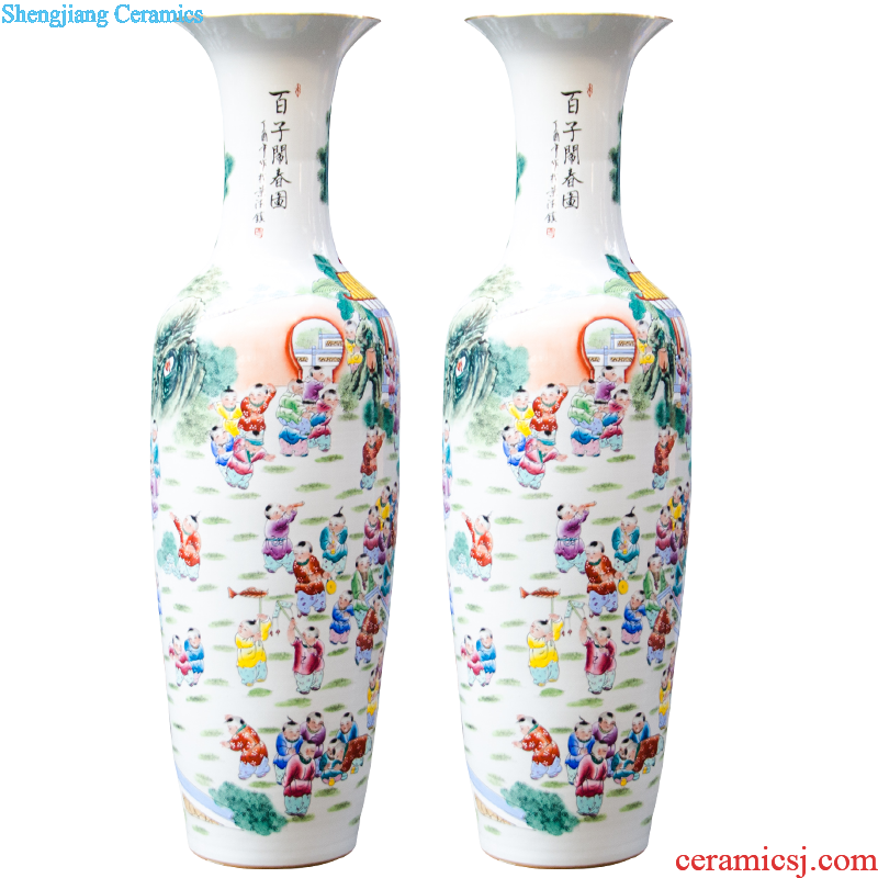 Jingdezhen ceramics creative furnishing articles in vase of new Chinese style living room wine porch ground home decoration