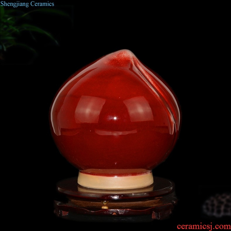 Jingdezhen ceramics China's large red vase Chinese style wedding wedding sitting room place home decorations