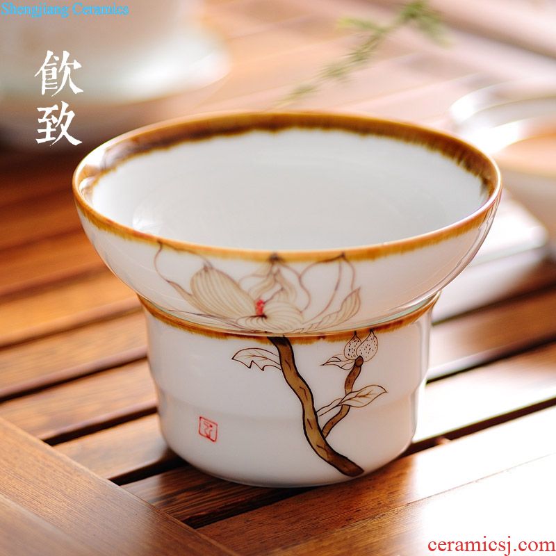 Restoring ancient ways to Japanese coarse ceramic mug of coffee drinks per large capacity with cover ceramic kiln cups water glass