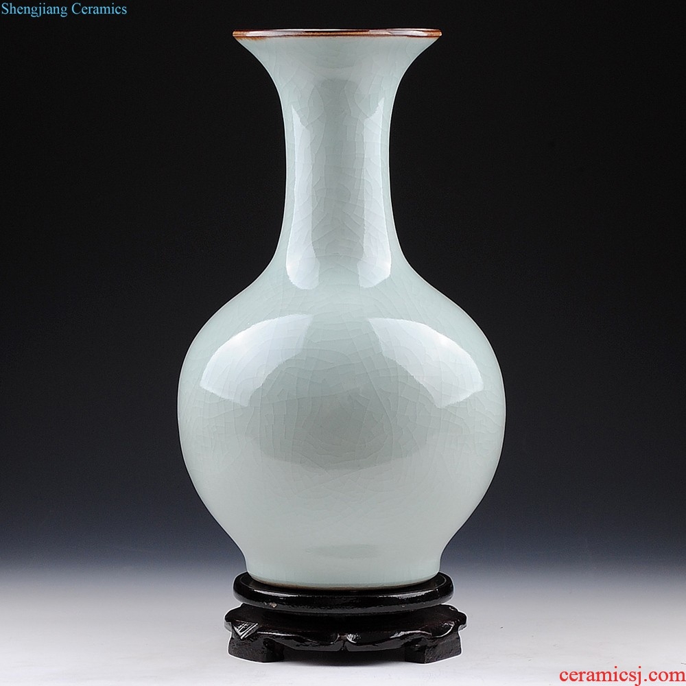 Jingdezhen ceramic furnishing articles modern creative contracted household decorates sitting room dried flower flower vase flowers