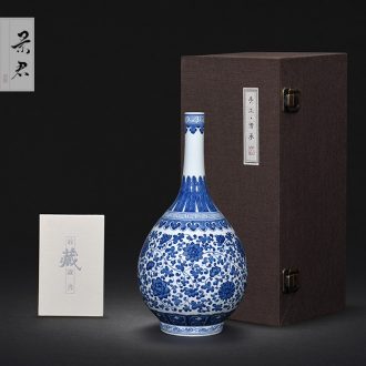 JingJun jingdezhen blue and white porcelain hand-painted pot of bearing dry plate of a pot of ground mat tea table with porcelain tea 1